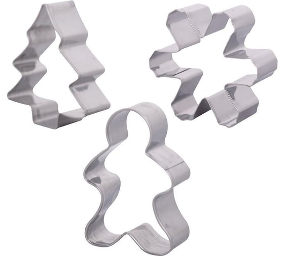 Изображение товара Набор кулинарных форм МУЛЬТИДОМ Новый год 3 шт VL2-86