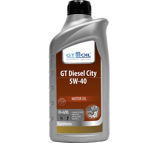 Изображение товара Масло Diesel City, SAE 5W-40, API CI-4/SL, 1 л GT OIL 8809059408261