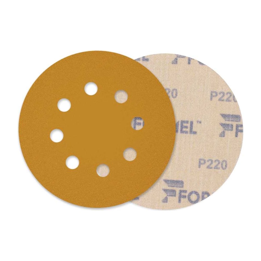 Изображение товара Диск DIAMOND 125 мм 8 отверстий, 10 шт, зернистость 220