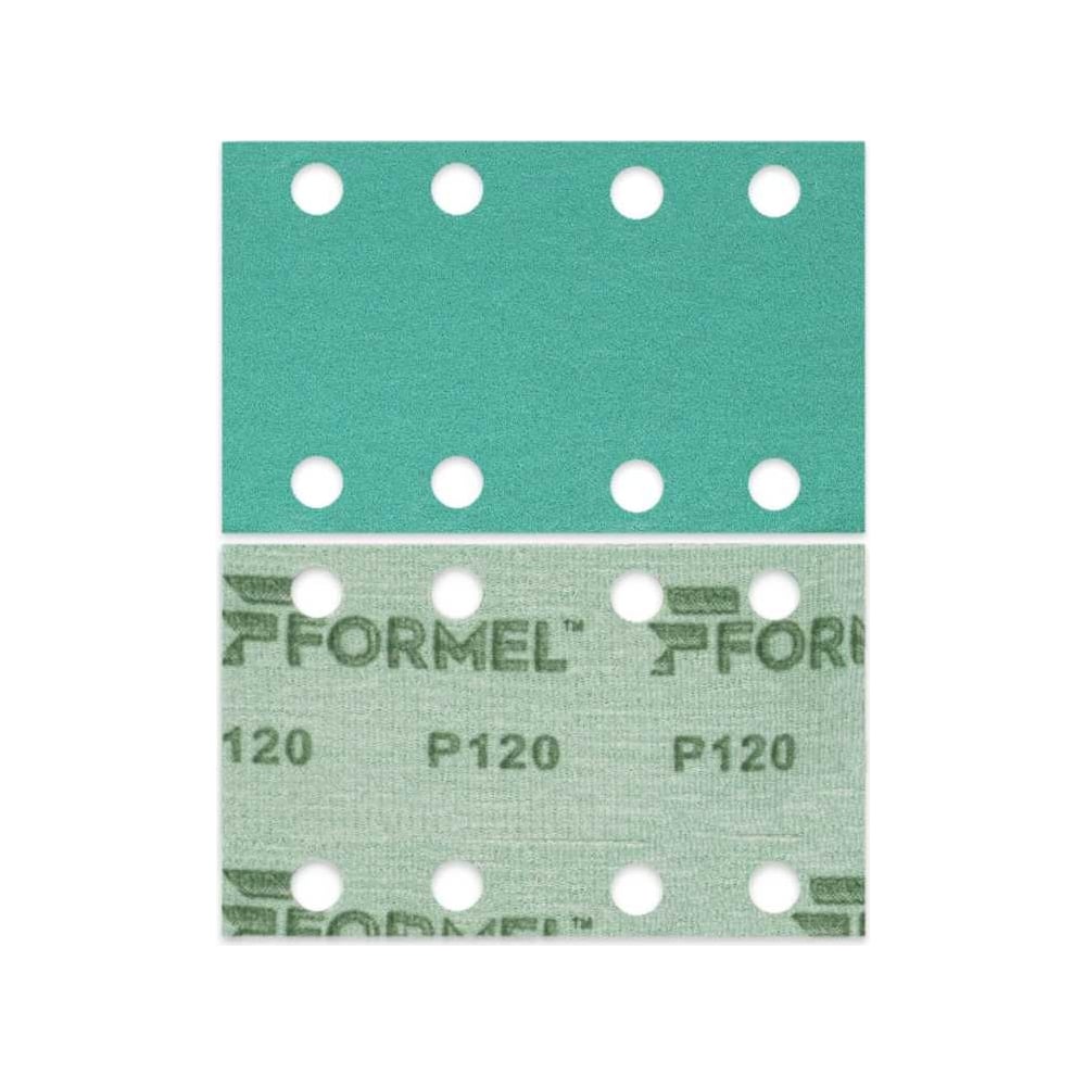 Изображение товара Полоса на пленочной основе FILM 81x133 мм, 8 отв., P120, 50 шт Formel 82352130120