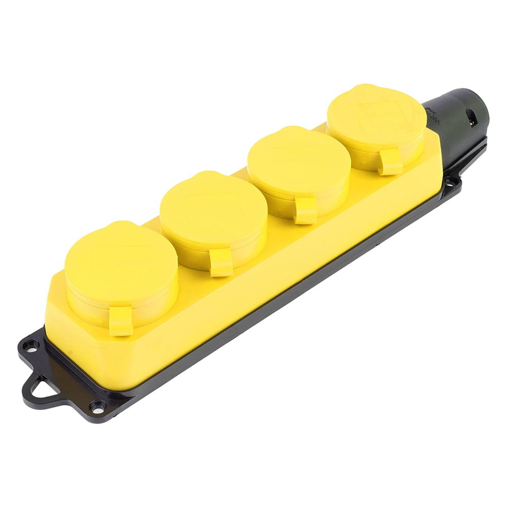 Изображение товара Переносная розетка STEKKER 4-местная с защитой IP44 для бытового и уличного использования