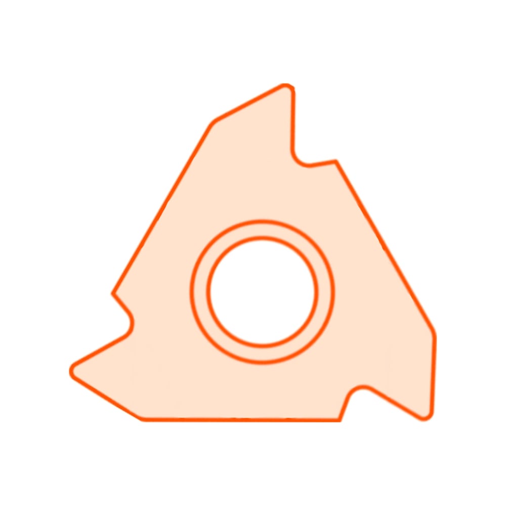 Изображение товара Пластина резьбовая 16IR3TR АПУ20 10 шт для нарезания резьбы по металлу