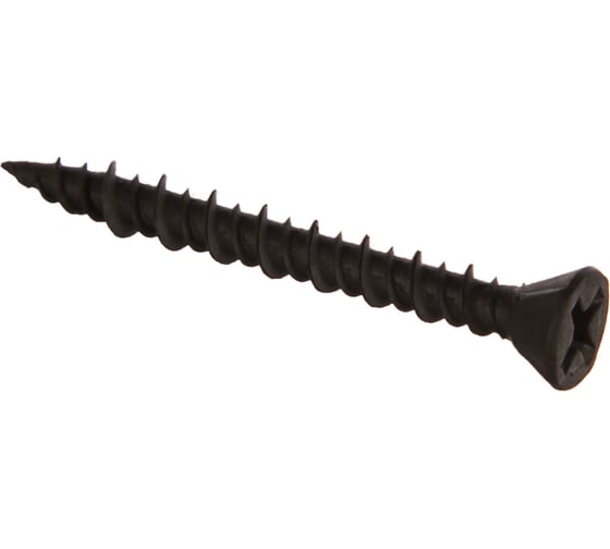 Изображение товара Саморез для ГВЛ Метизный двор 3,9x35, двухзаходная резьба, оксидированный, 500 шт. 4607159062383