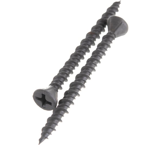 Изображение товара Саморез для ГВЛ Метизный двор 3,9x45, двухзаходная резьба, оксидированный, 500 шт. 4607159062406