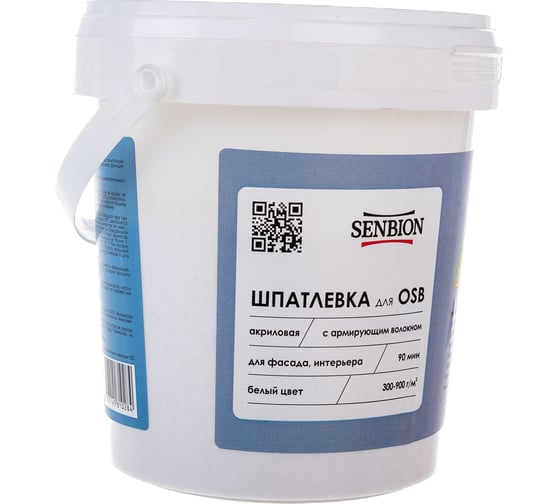 Изображение товара Акриловая шпатлевка с армирующим волокном для OSB SENBION 1 кг S-Шп-15220/1