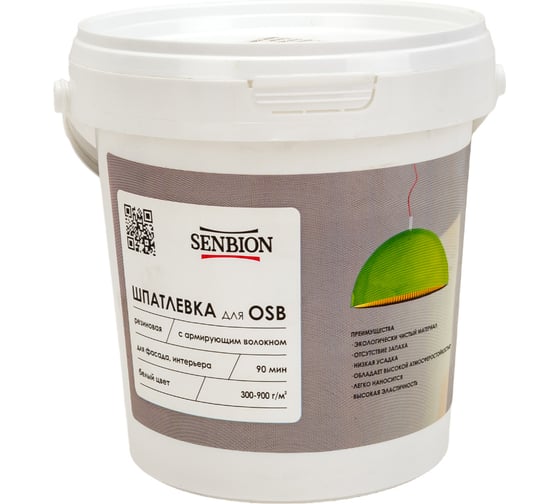 Изображение товара Резиновая шпатлевка с армирующим волокном для OSB SENBION 1 кг S-Шп-15224/1