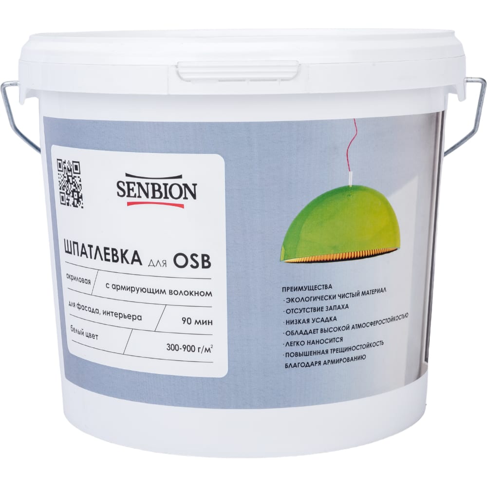 Акриловая шпатлевка для OSB SENBION акриловая гидроизоляция для osb senbion