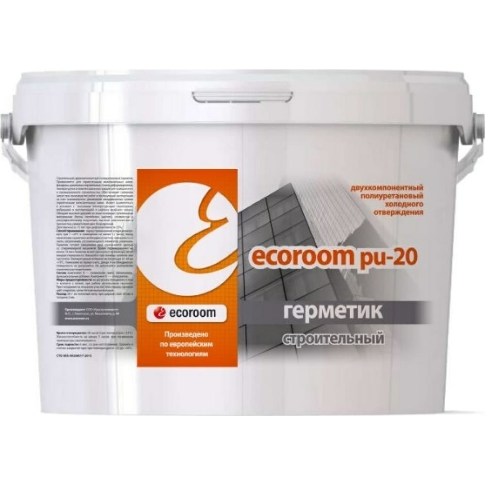 фото Полиуретановый герметик ecoroom 2k, 16 кг e-puгерм-7708/16