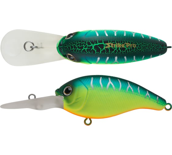 Изображение товара Воблер Strike Pro Crankee Deep Diver 55 цвет: A223S-RP Pearl Mat Tiger JL-036F#A223S-RP