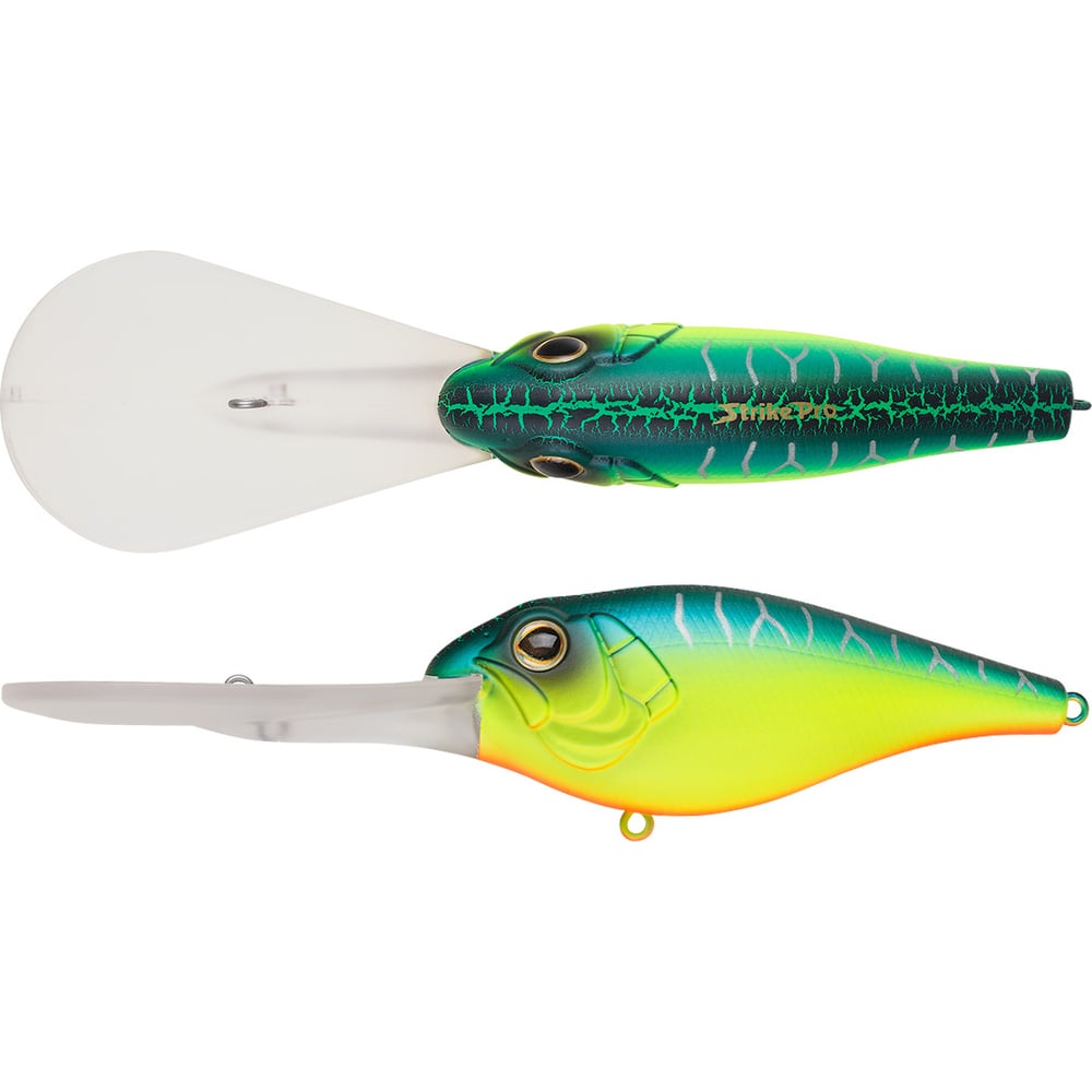 Изображение товара Воблер Strike Pro Crankee Deep Diver 85 цвет: A223S-RP Pearl Mat Tiger EG-053F#A223S-RP Изображение товара Воблер Strike Pro Crankee Deep Diver 85 цвет: A223S-RP Pearl Mat Tiger EG-053F#A223S-RP