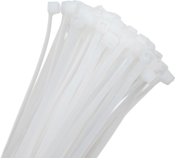 Изображение товара Нейлоновые стяжки HEADROCK белые, 3x200 мм, компл. 100 шт. 144-721-3200