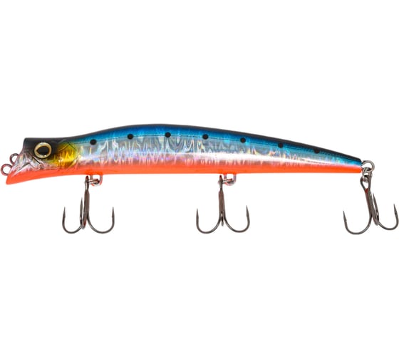 Изображение товара Воблер Strike Pro Darter-R Queen 130 цвет: A234-SBO-LU Blue Back Silver OB Fluo JL-152F#A234-SBO-LU