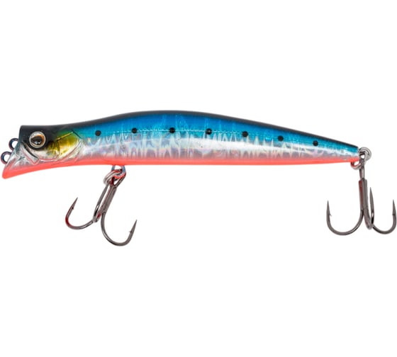 Изображение товара Воблер Strike Pro Darter-R Queen 100 цвет: A234-SBO-LU Blue Back Silver OB Fluo JL-191F#A234-SBO-LU