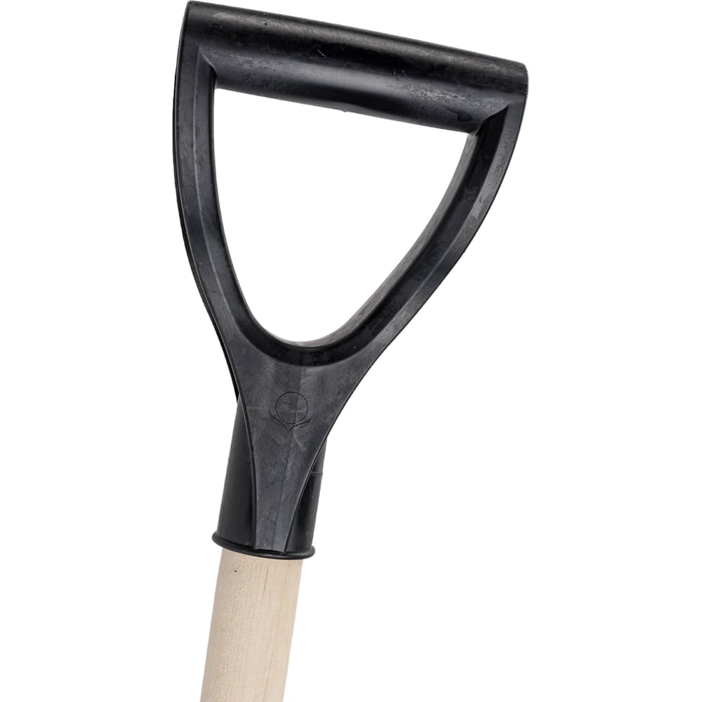Пластмассовая лопата с оцинкованной планкой на заклепках, деревянным черенком 1-го сорта и v-образной ручкой gigant «домбай» gssl-2 - фото 6