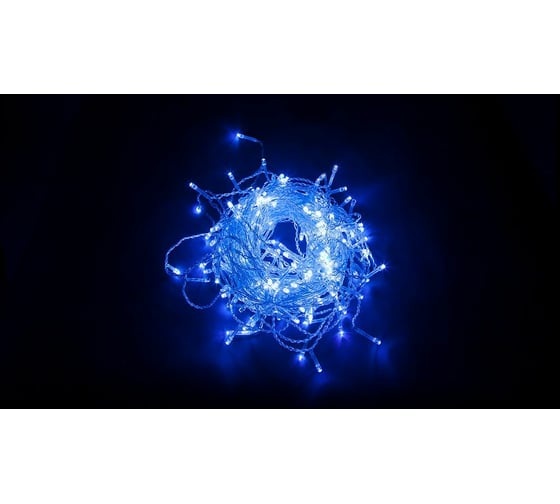 Изображение товара Гирлянда FERON Штора 230V 240 LED синий, IP44, шнур 3м, CL20 32335