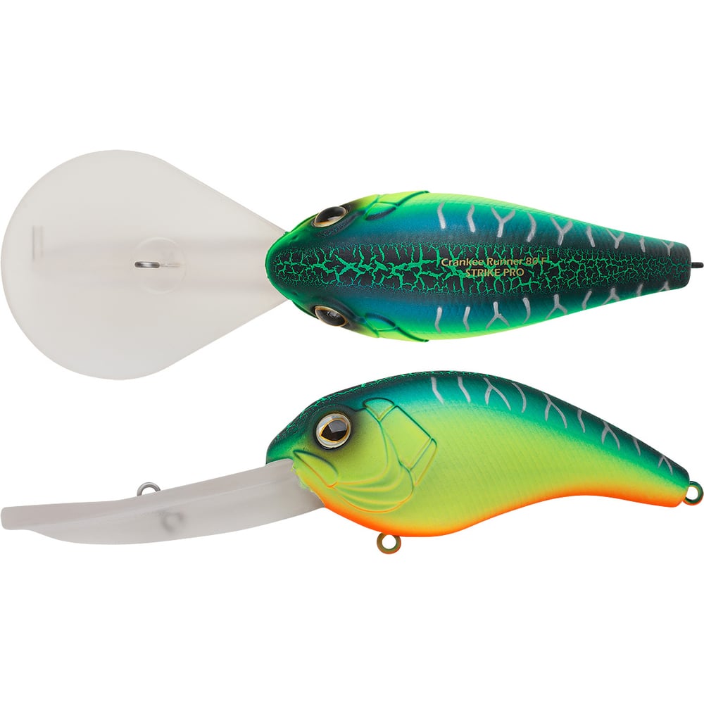 Изображение товара Воблер Strike Pro Crankee Runner 80 цвет: A223S-RP Pearl Mat Tiger EG-042F#A223S-RP