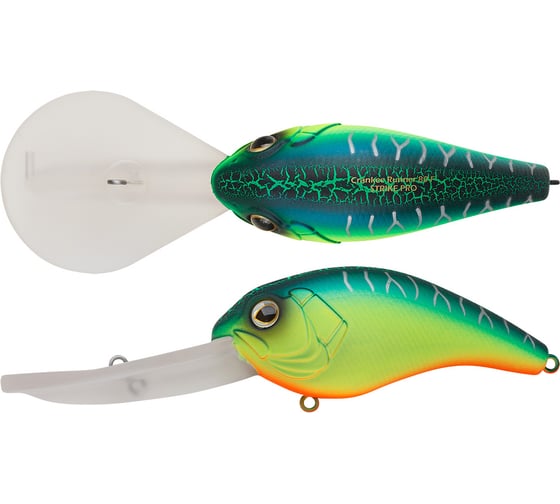 Изображение товара Воблер Strike Pro Crankee Runner 80 цвет: A223S-RP Pearl Mat Tiger EG-042F#A223S-RP