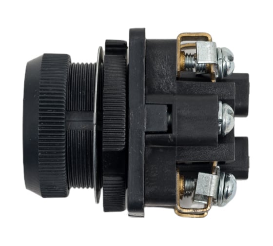 Изображение товара Кнопочный выключатель Электротехник Ке-011 у3 исп.1, черный, 2з, цилиндр, ip40, 10а ,660в, ET507206