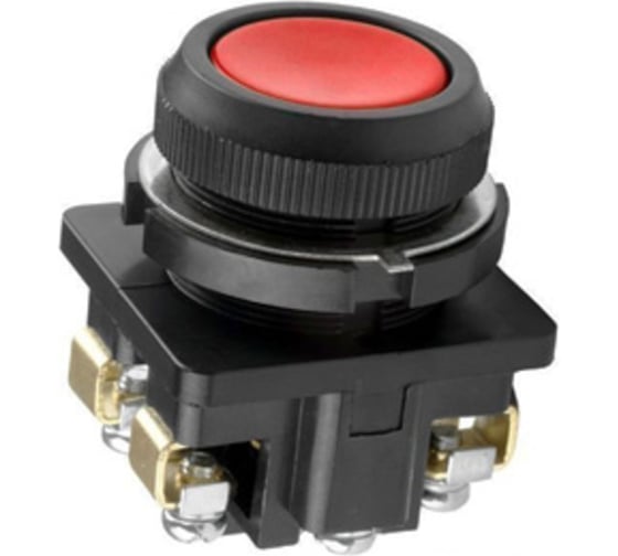 Изображение товара Кнопочный выключатель Электротехник Ке-011 у3 исп.1, красный, 2з, цилиндр, ip40, 10а ,660в, ET509951