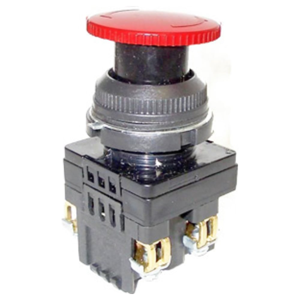 Кнопочный выключатель Электротехник кнопочный одноклавишный выключатель iek