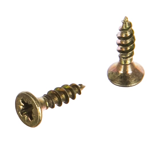 Изображение товара Потайной универсальный шуруп Метизный двор 3,0x12, желтый, 1000 шт. 4607159063052