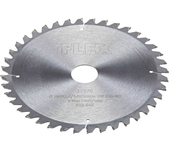 Изображение товара Специальное пильное полотно 190x1.6/1x30 мм, HW 40/15° WZ FLEX 503649