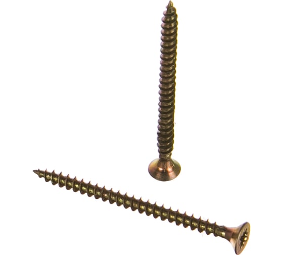 Изображение товара Потайной универсальный шуруп Метизный двор 3,0x40, желтый, 25 шт. 4690441000392