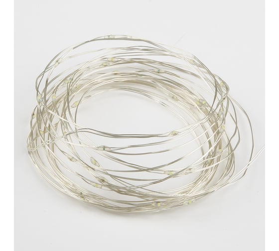 Изображение товара Гирлянда Uniel ULD-S0500-050/SCB/2AA ICE BLUE IP20 DEW UL-00010899