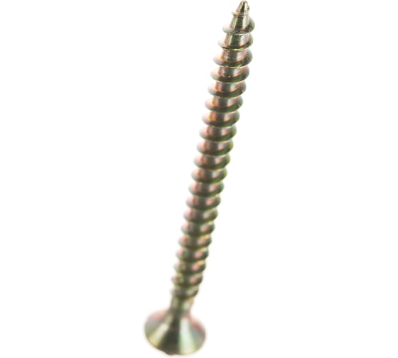 Изображение товара Потайной универсальный шуруп Метизный двор 3,5x40, желтый, 500 шт. 4607159063199