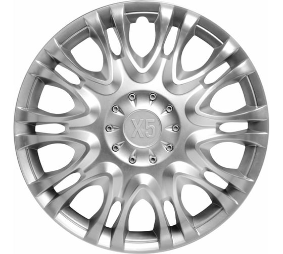 Изображение товара Колесные колпаки передние Airline 16" Х5, на Газель, серебристые, комплект 2 шт. AWCC-16-11