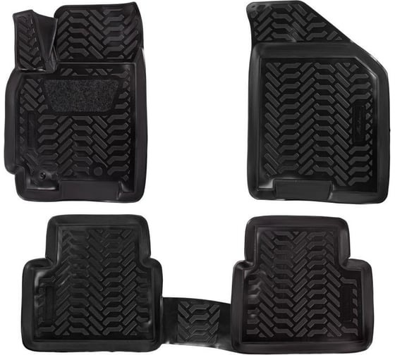 Изображение товара Ковры Airline для Chevrolet Lacetti 04-12, 4 шт., высокий борт, 3D с подпятником, ТЭП, черные ACM-PS-21