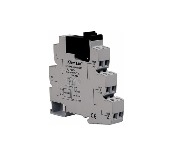 Изображение товара Интерфейсное реле Klemsan KPR-SWE-12VAC/DC-2C 2x8A 10 шт. 0.0.0.2.272520