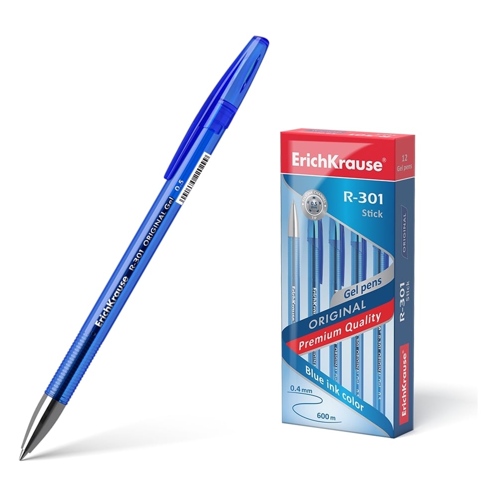 Гелевая ручка ErichKrause гелевая неавтоматическая ручка deli