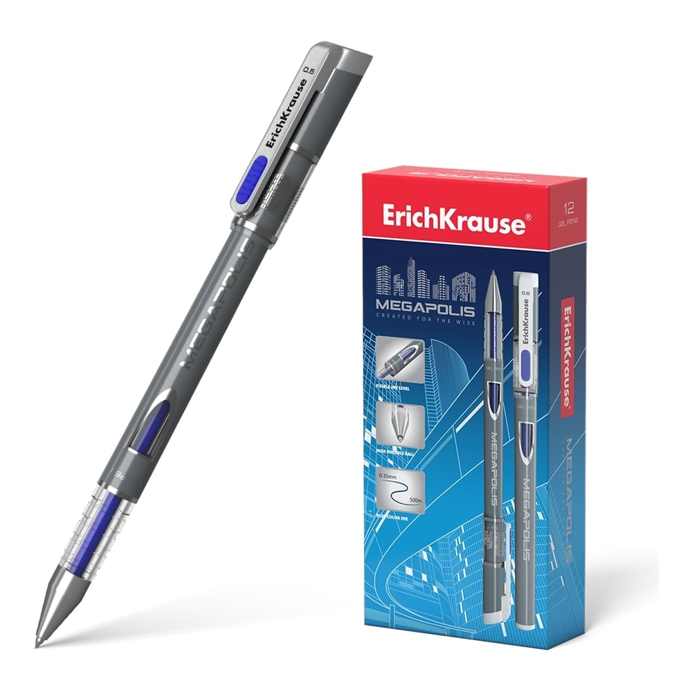 Гелевая ручка ErichKrause ручка стираемая гелевая brauberg soft