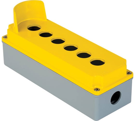 Изображение товара Кнопочный пост Mete Enerji алюминиевый, 225x75x67, 6 отв. 6x22,5ммØ, IP67 402636