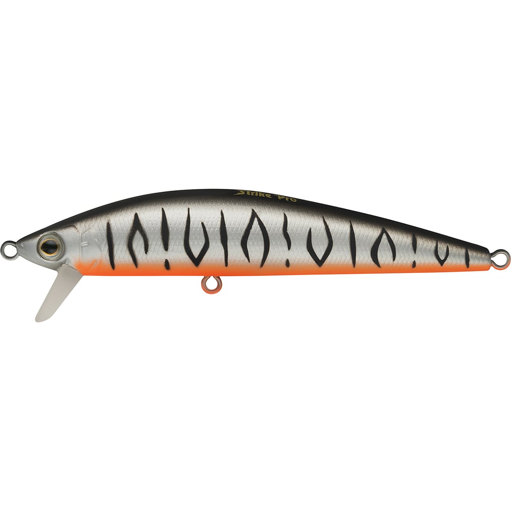 Изображение товара Воблер Strike Pro Euro Minnow 90 цвет A243ES Grey Shadow Mat Tiger для спиннинга