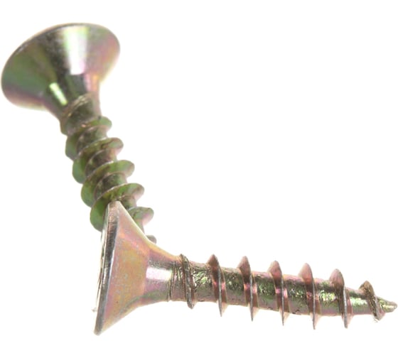 Изображение товара Потайной универсальный шуруп Метизный двор 4,5x20, желтый, 22 шт. 4690441018649