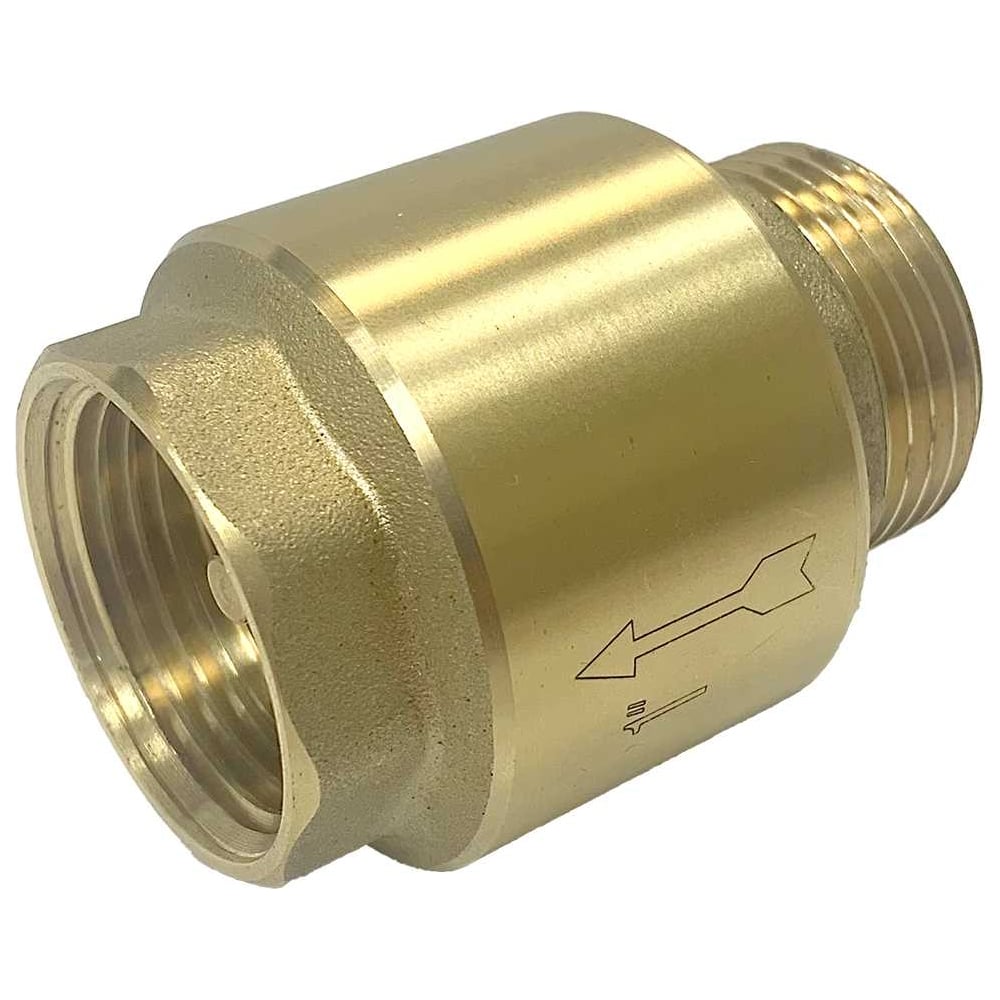 Изображение товара Обратный клапан 1" из латуни UNIPUMP 97663 для водопровода и отопления
