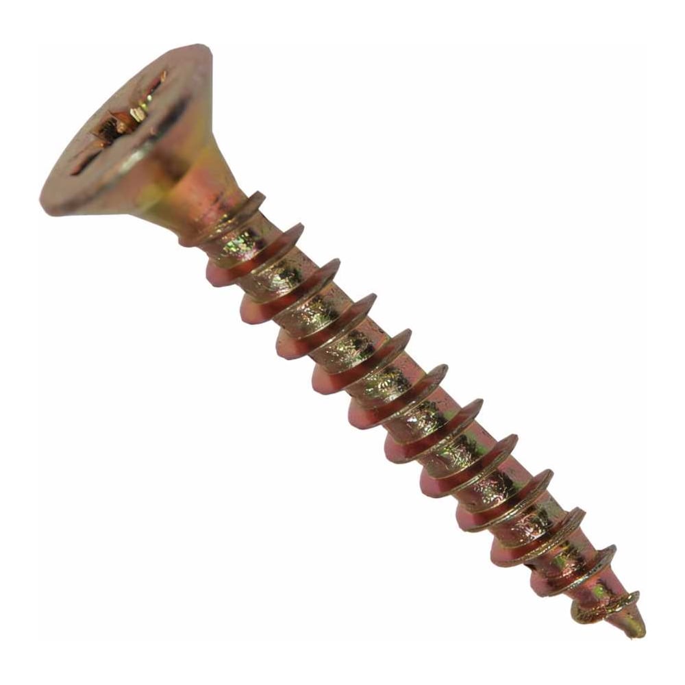 Изображение товара Потайной универсальный шуруп 4,5x60, желтый, 250 шт. Метизный двор