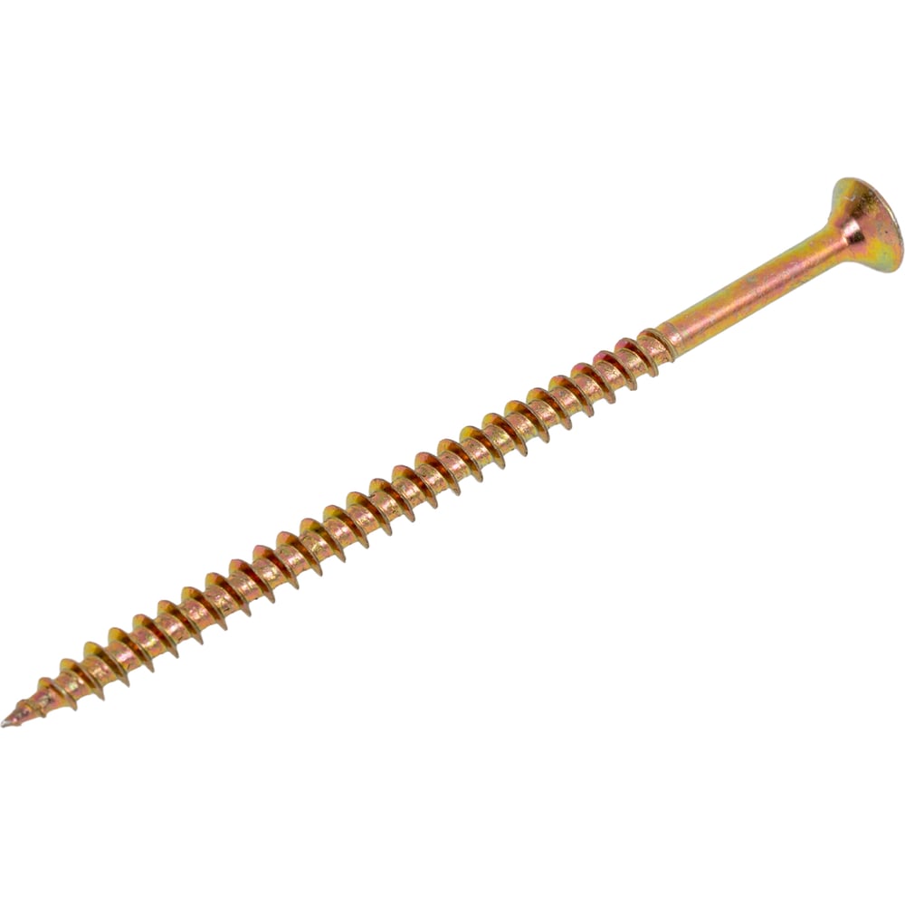 Изображение товара Потайной универсальный шуруп 4,5x80 Желтый Метизный двор 7 шт