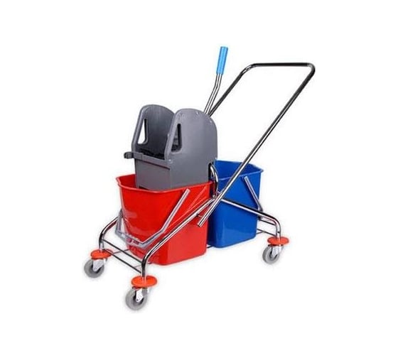 Изображение товара Тележка 2х-ведерная ACG 2x17л с отжимом, база хром (1шт.) 1017067