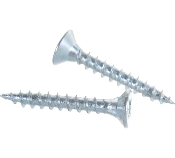 Изображение товара Потайной универсальный шуруп Метизный двор 3,0x20, белый, 45 шт. 4690441018847