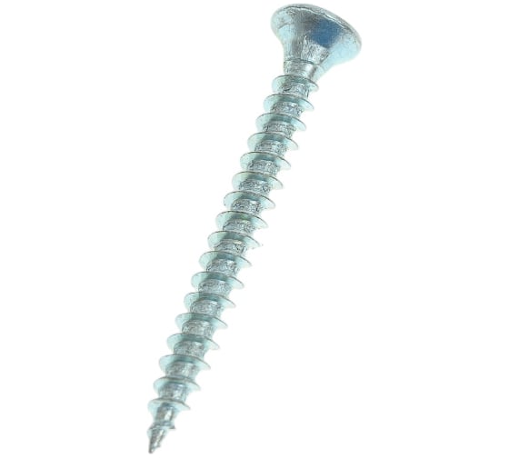 Изображение товара Потайной универсальный шуруп Метизный двор 3,0x30, белый, 35 шт. 4690441018861