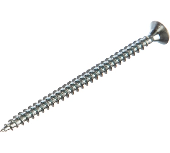 Изображение товара Потайной универсальный шуруп Метизный двор 6,0x90, оцинкованный, 100 шт. 4690441023100