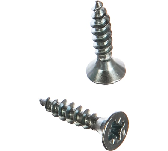 Изображение товара Потайной универсальный шуруп Метизный двор 4,0x20, белый, 30 шт. 4690441019011