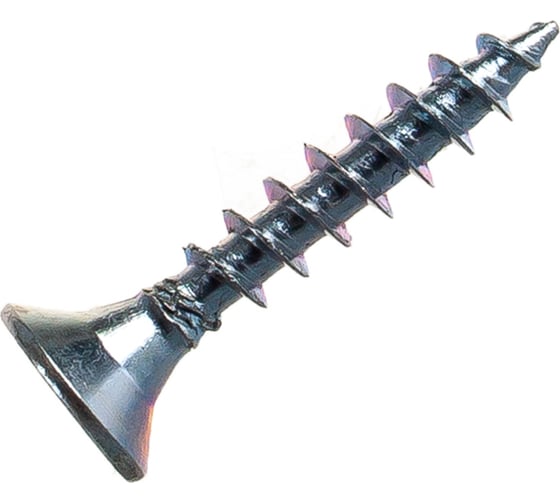 Изображение товара Потайной универсальный шуруп Метизный двор 4,5x25, белый, 20 шт. 4690441019127