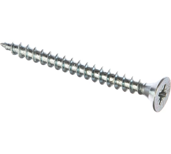 Изображение товара Потайной универсальный шуруп Метизный двор 5,0x50, оцинкованный, 250 шт. 4690441022684