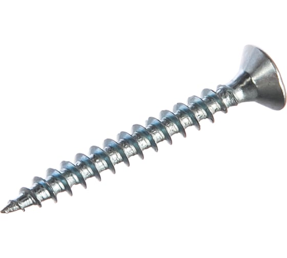 Изображение товара Потайной универсальный шуруп Метизный двор 4,0x35, оцинкованный, 500 шт. 4690441022035