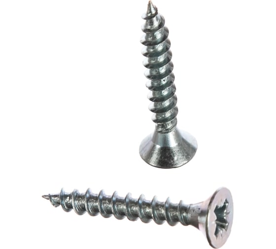 Изображение товара Потайной универсальный шуруп Метизный двор 4,0x25, оцинкованный, 1000 шт. 4690441021977