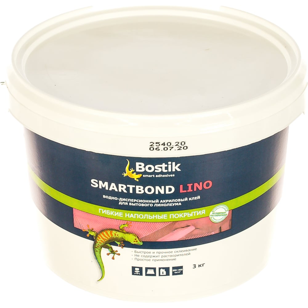 фото Клей для бытового линолеума bostik smartbond lino 3 кг 50024467